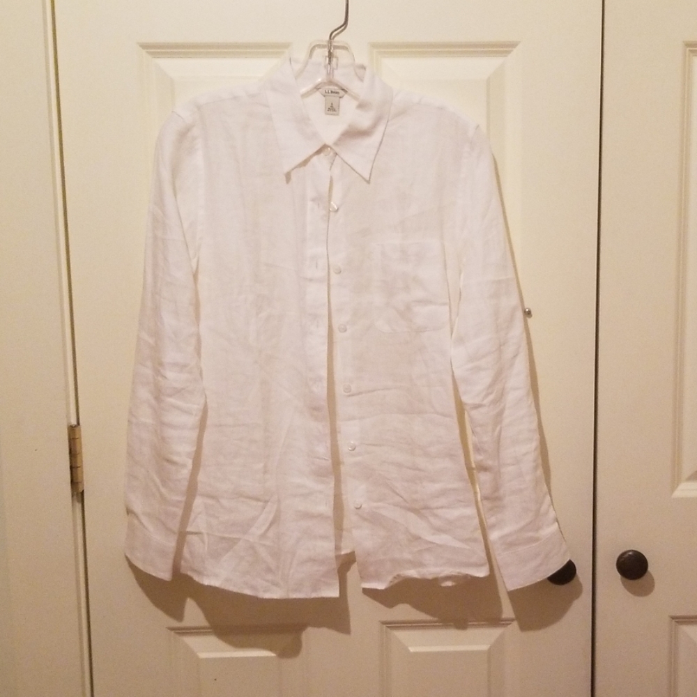 Button Down White Linen Shirt | L.L.Bean